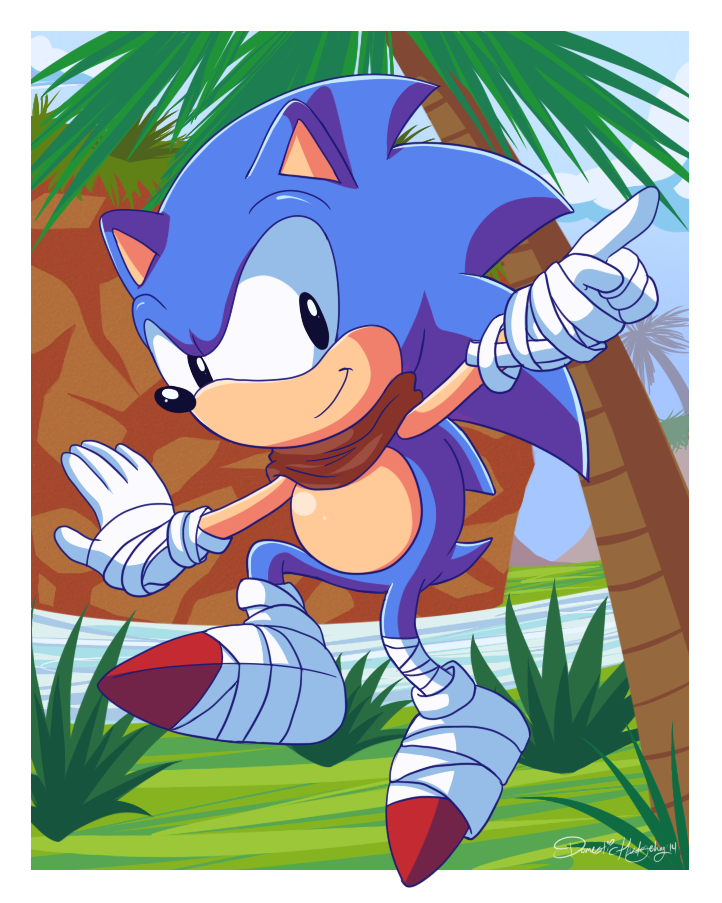 Sonic the Hedgehog - CLASSIC by WaniRamirez on DeviantArt