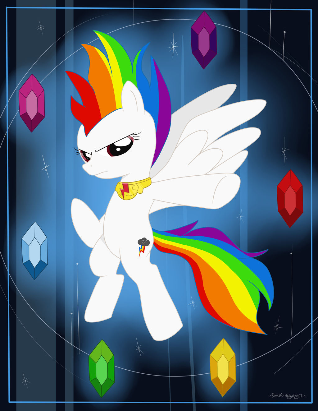 Super Rainbow dash ready to fight!