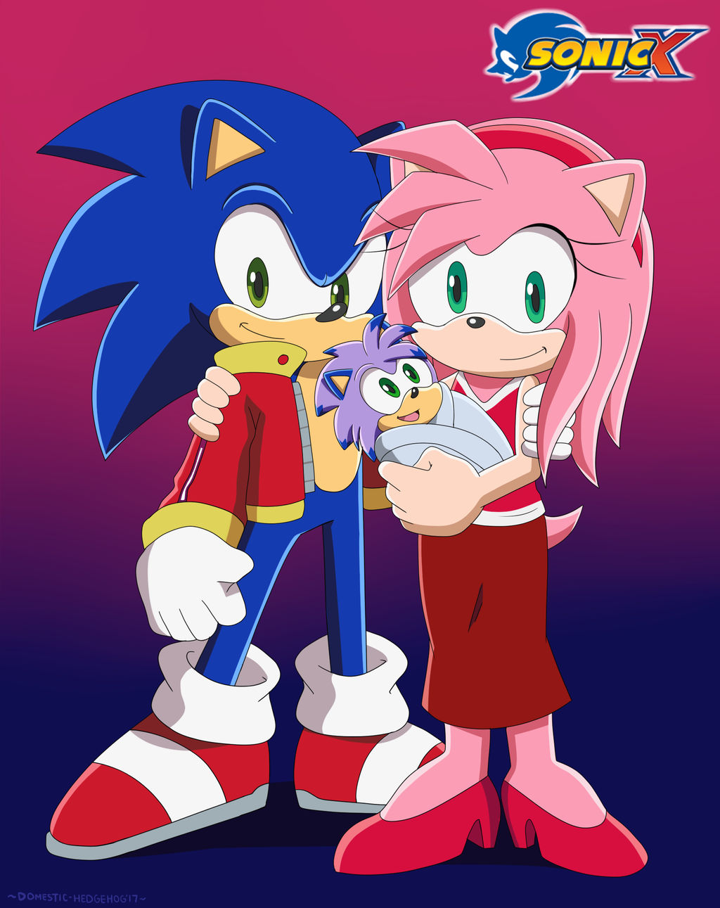 pics Sonic And Amy Family Deviantart commission the hedgehog family by