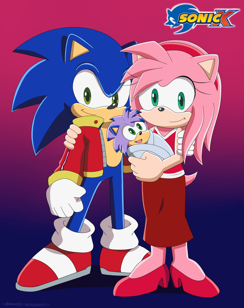 Sonamy Troll Kiss by DomesticMaid, Sonic the Hedgehog