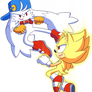 Commission Lux Klonoa vs Super Sonic