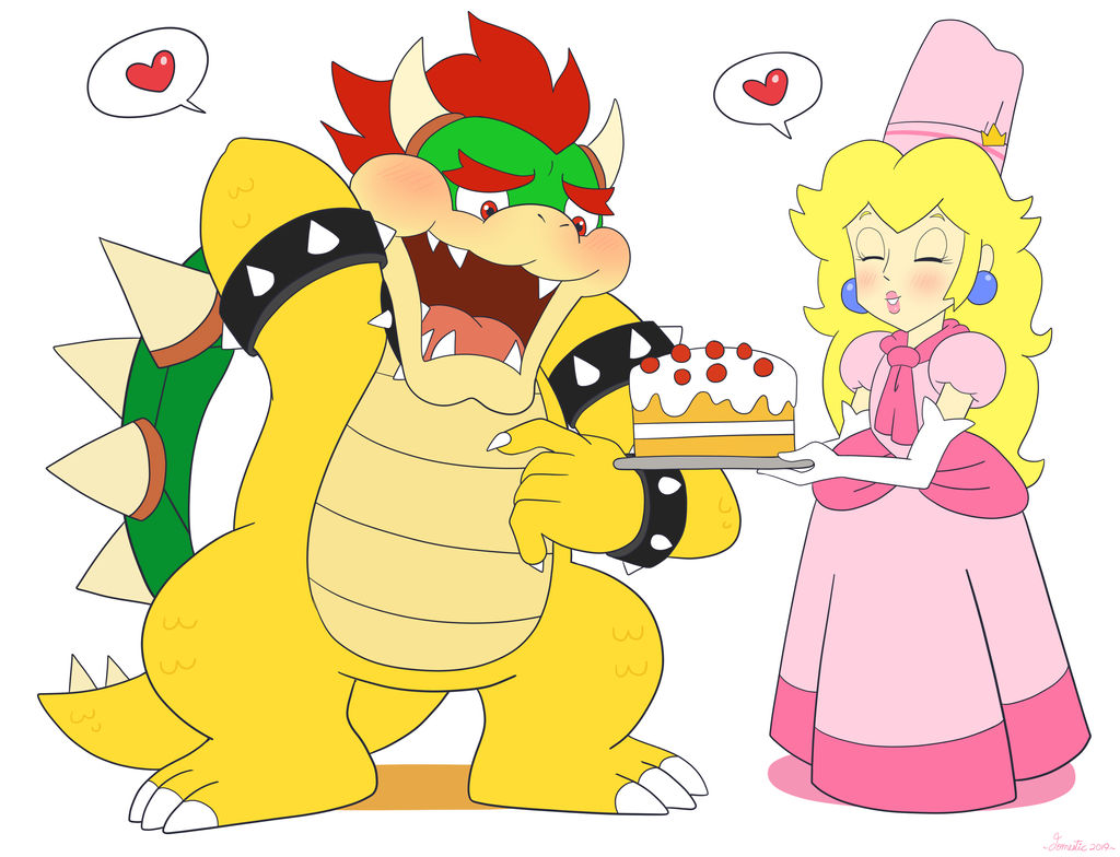 Commission Peach X Bowser by DomesticMaid on DeviantArt