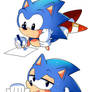 Sonic Draws Himself