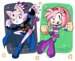 Amy And Blaze Teen Titans