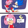 Sonic and Amy good night