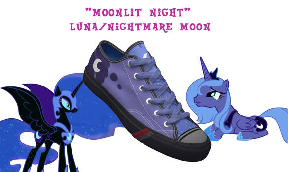 Luna + Nightmare Moon shoes