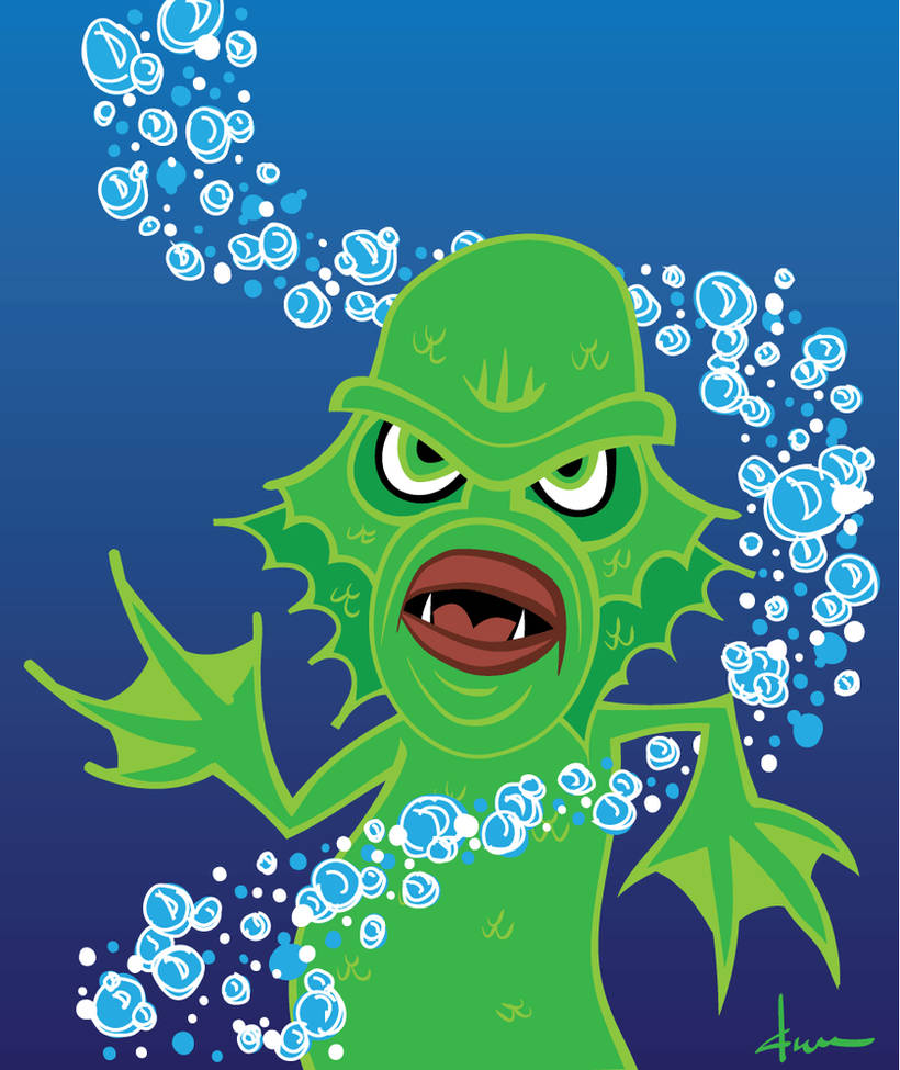 Creature-from-the-Black-Lagoon 900x1070 by darinwood on DeviantArt