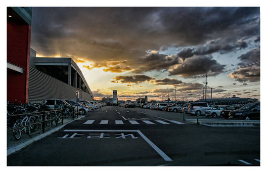 Sunset in Fukuoka, Japan