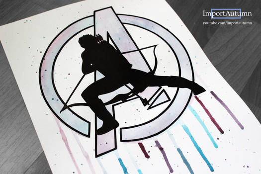 Drawing Hawkeye! [Speedpaint video too]