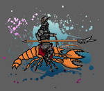 A Knight on a Lobster! by ImportAutumn