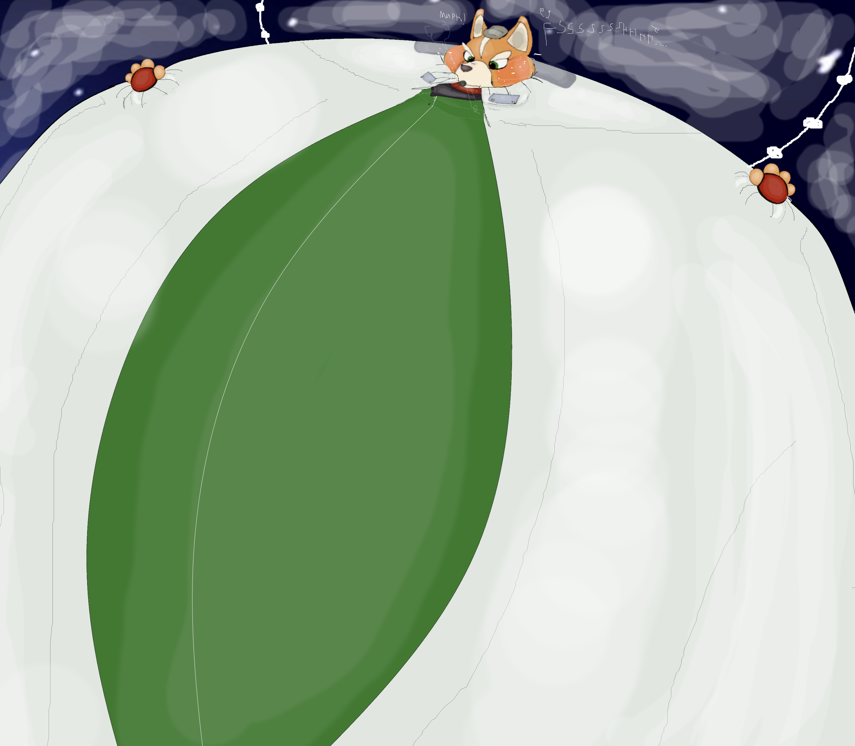 Cloudy Fox McCloud Blimp by InflationTime on DeviantArt