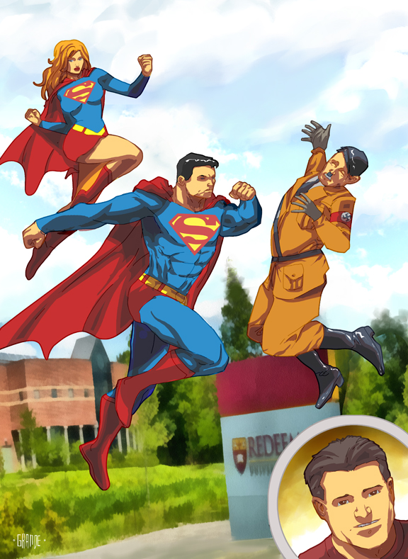 Superman vs Hitler comission