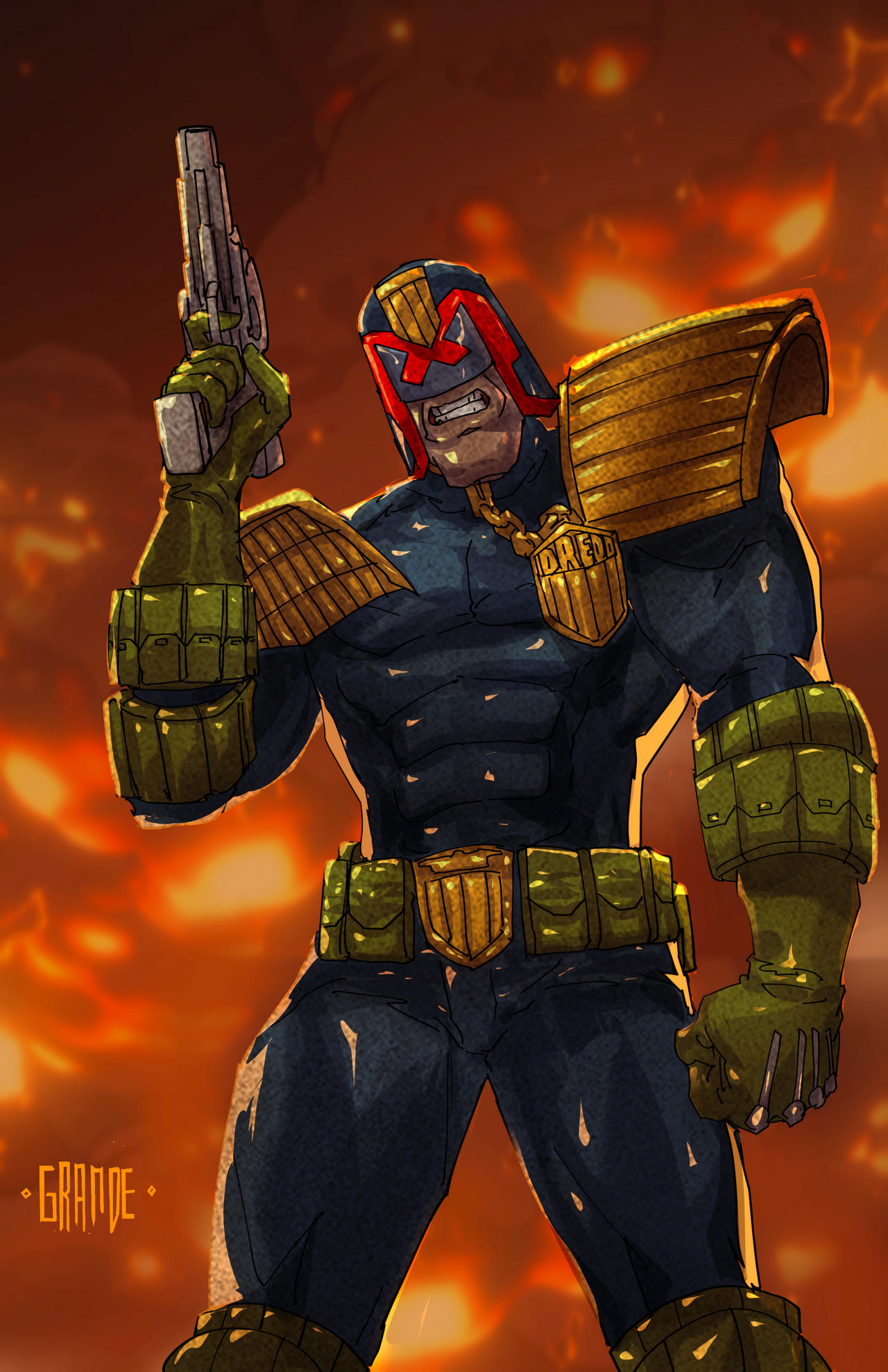 Judge Dredd Graphics JUDGE DREDD by johnnymorbius on DeviantArt