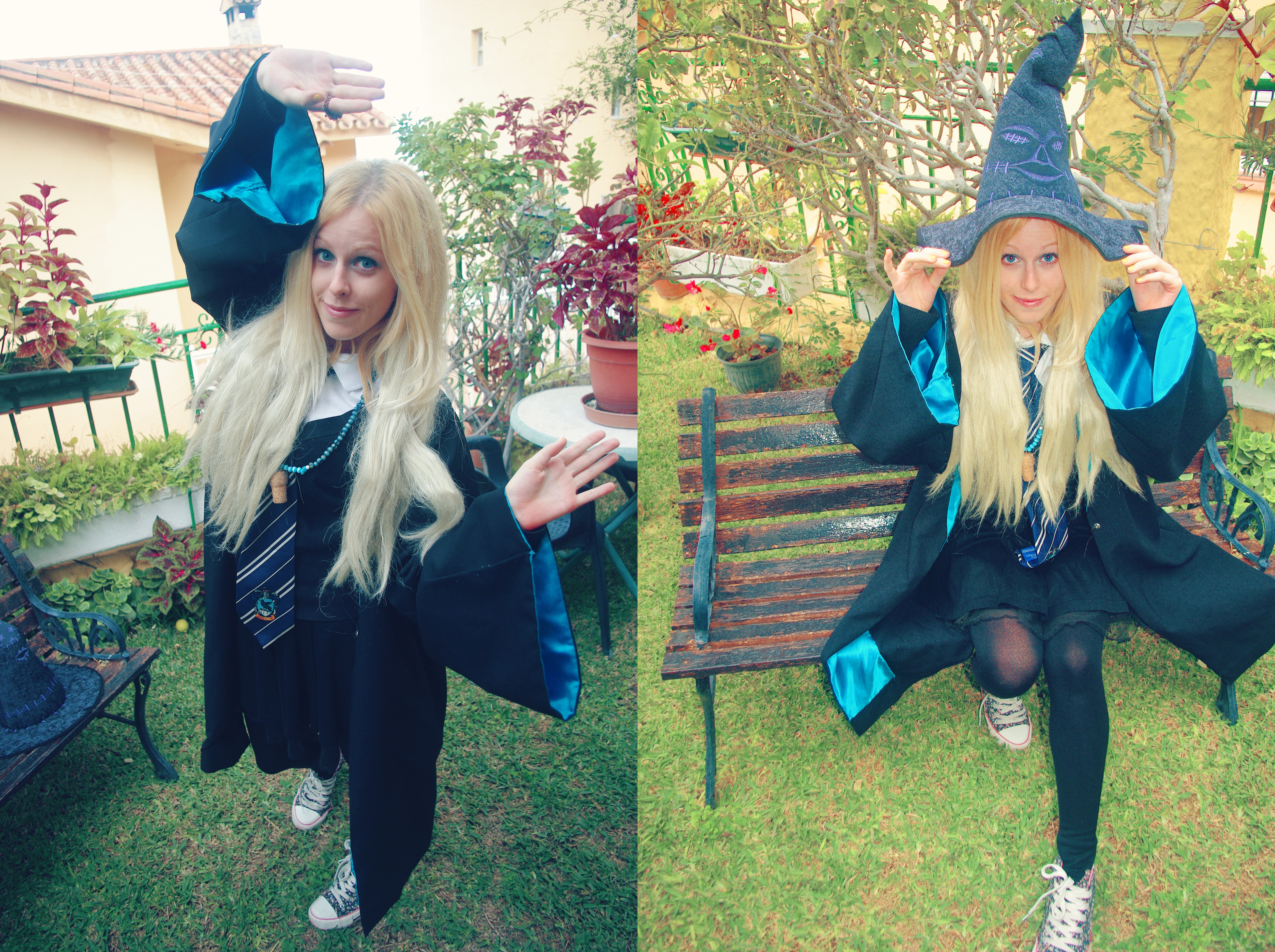 Luna Lovegood poses cosplay