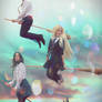 Flying over Hogwarts! Luna Lovegood cosplay