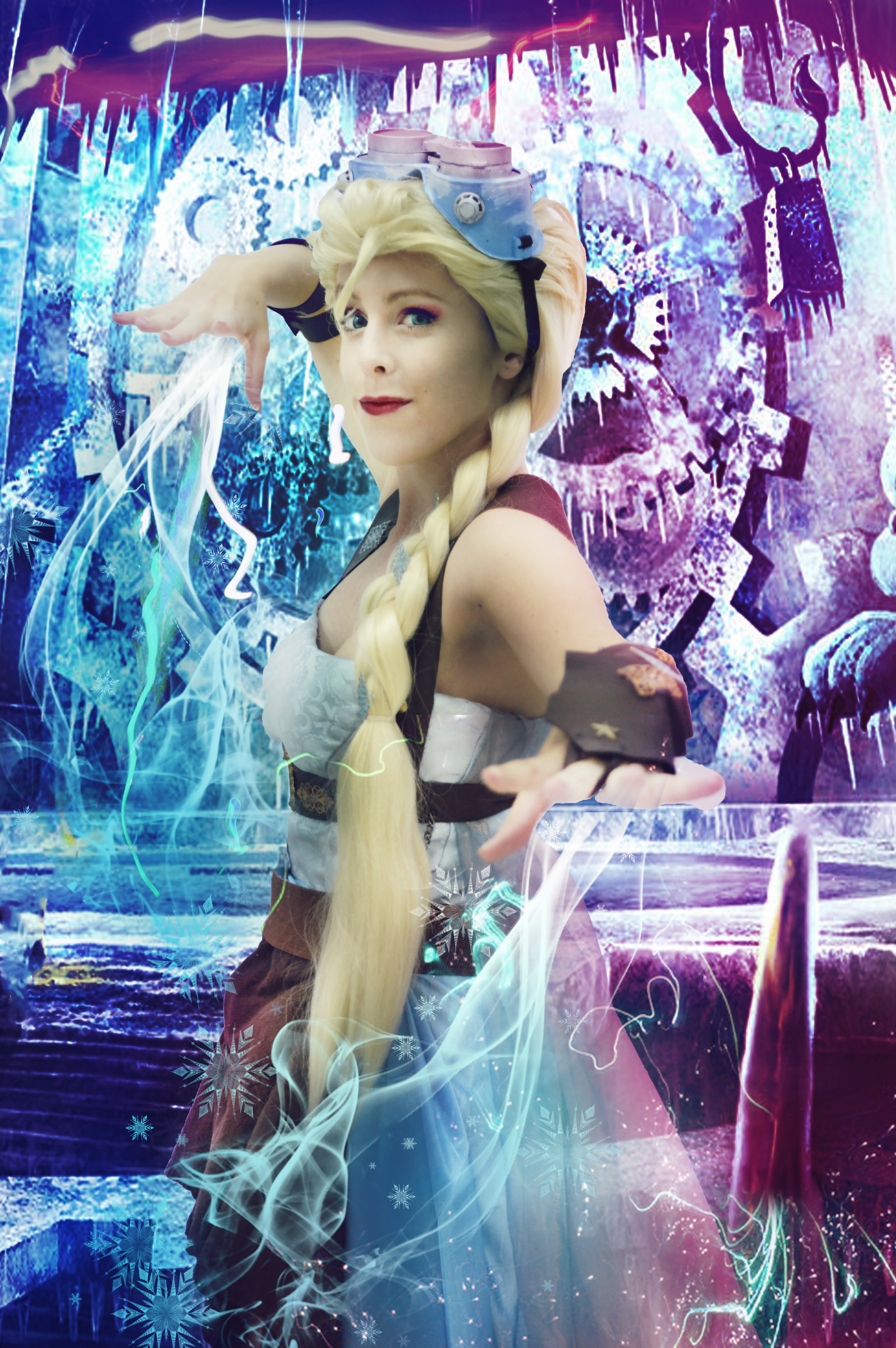 Steampunk Elsa cosplay Frozen