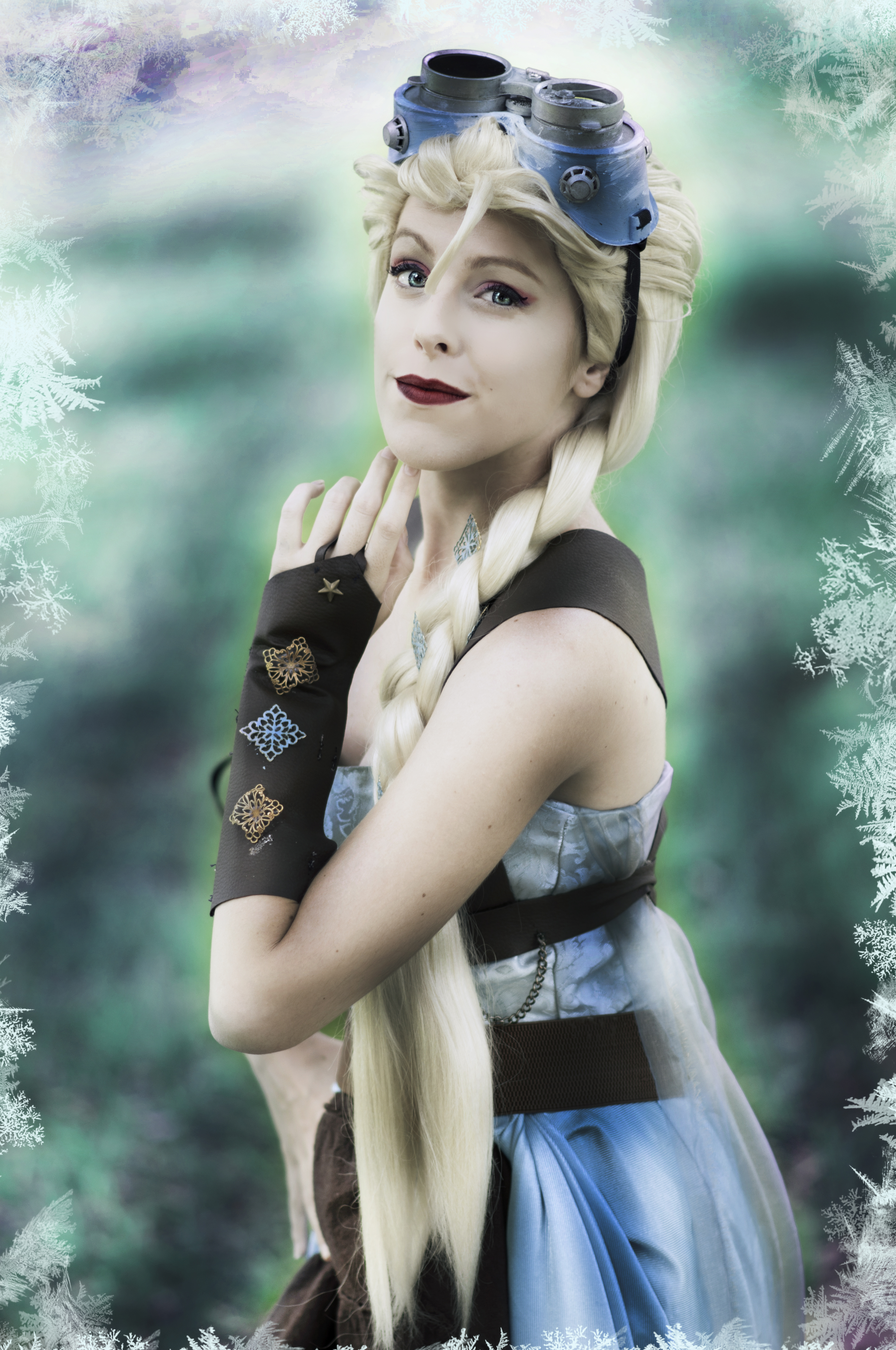 Icy Elegance Steampunk Elsa Cosplay