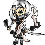 Silverfang Akali Chibi by ShinigamiMizuki