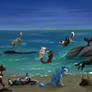 Evening sea (com)