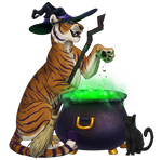 YCH 2024 Halloween feline for MouseBadgerPotos sma