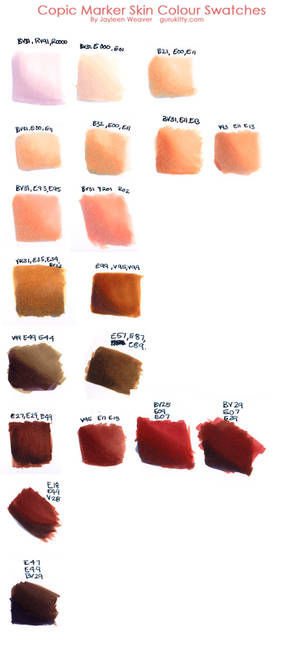 Skin swatches - mar 2014