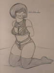 Rhiley Ender Cosplay: 2B Lingerie (Traditional) by Extinct-Doodles