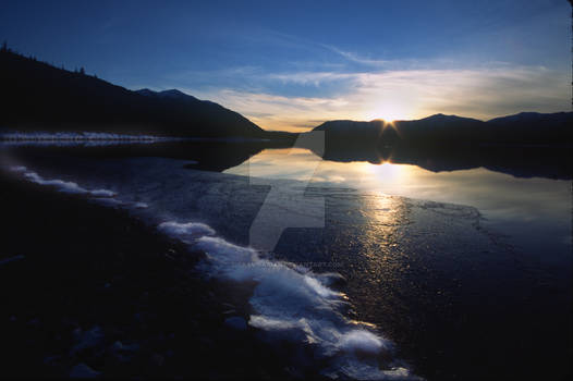 Sunset over the Apgar Range.