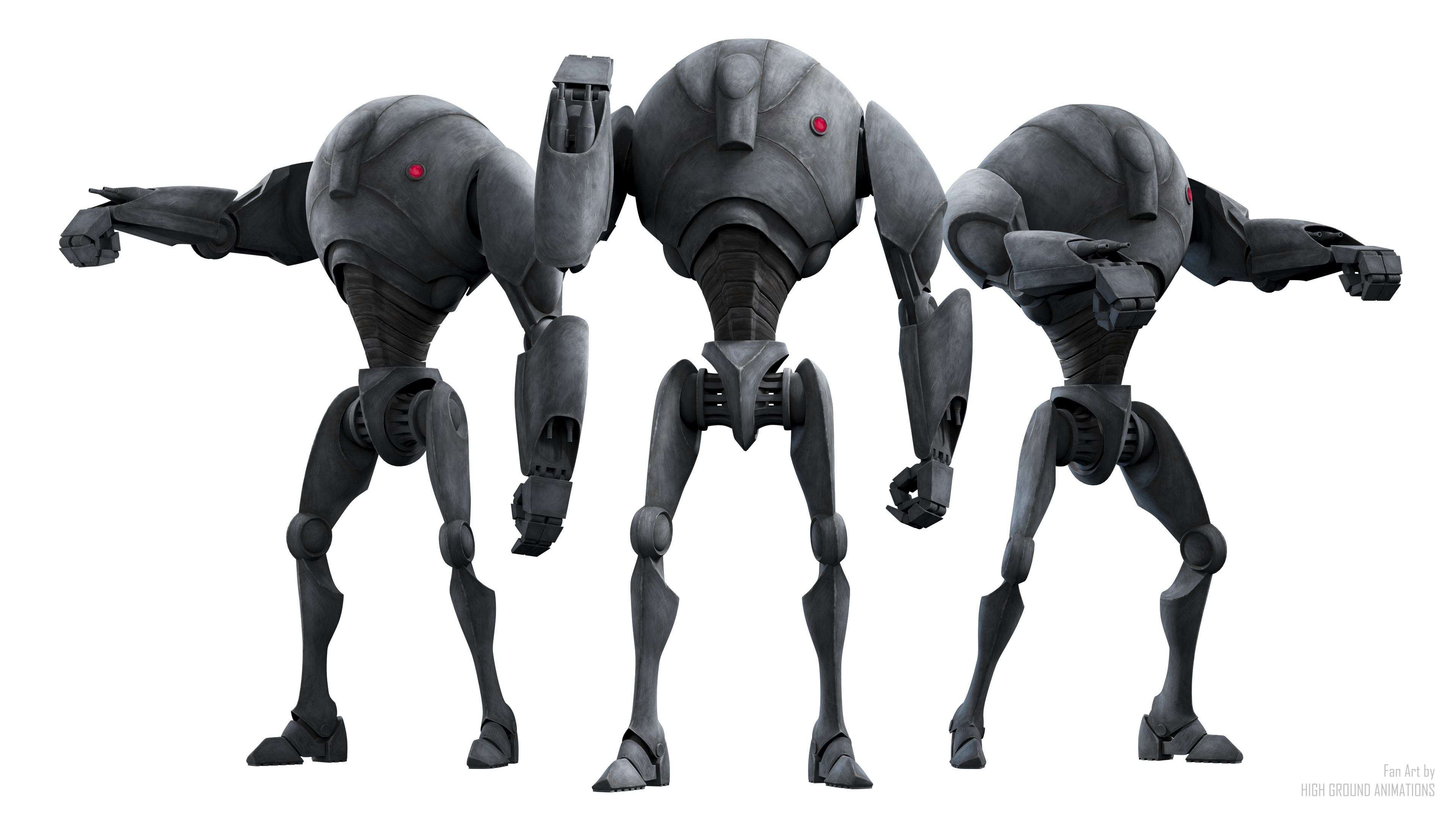 Driods Getting Shot B-2 Series Super Battle Droids (2) by SuperBattleDroids on DeviantArt