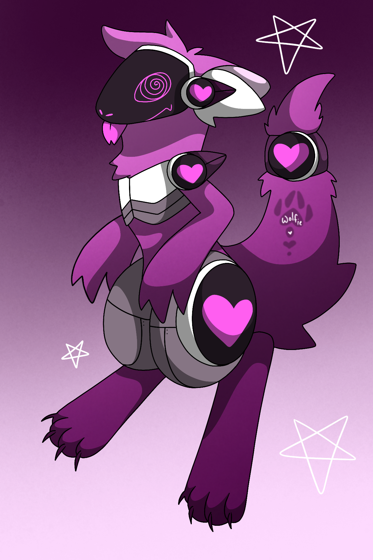 Hectic the Protogen by WolfieWarriorGirl on DeviantArt