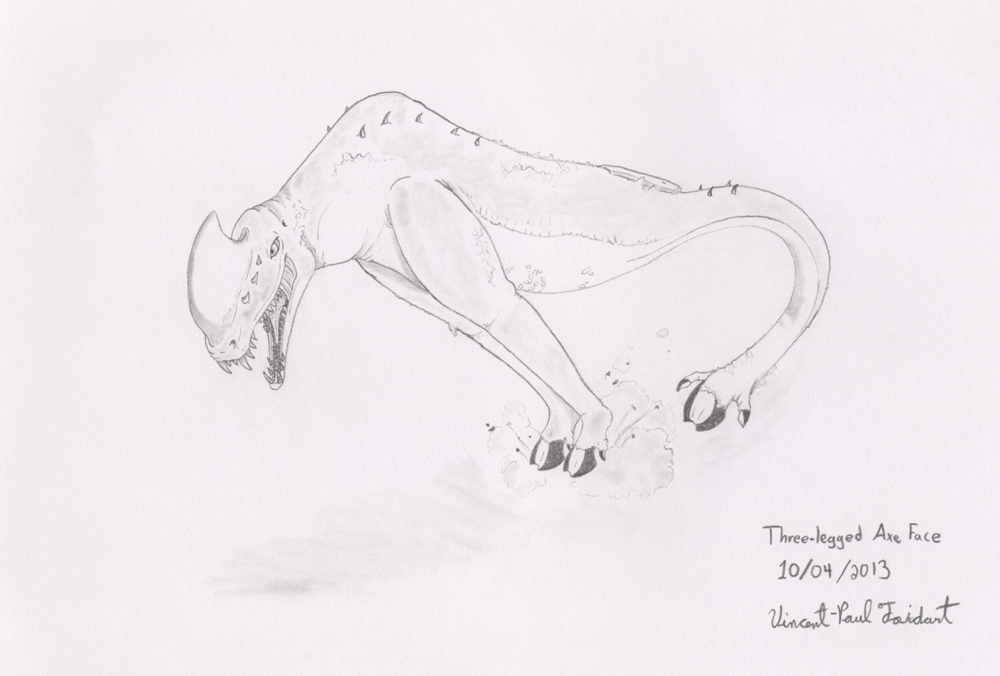 Toci1 - Three-legged Axe Face by Tapejara