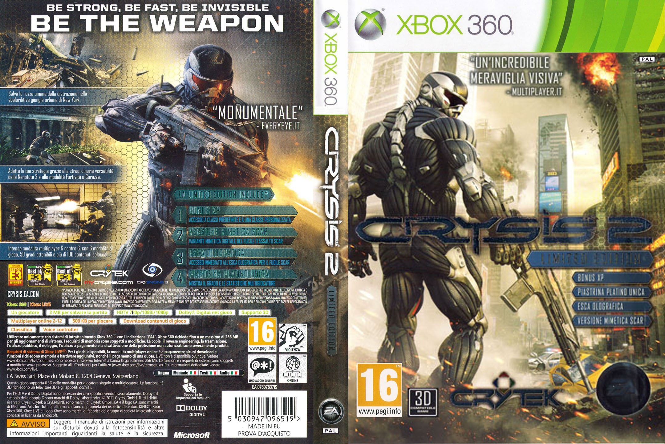 crysis 2 - jogo de tiro para xbox 360 - novo lacrado - Retro Games