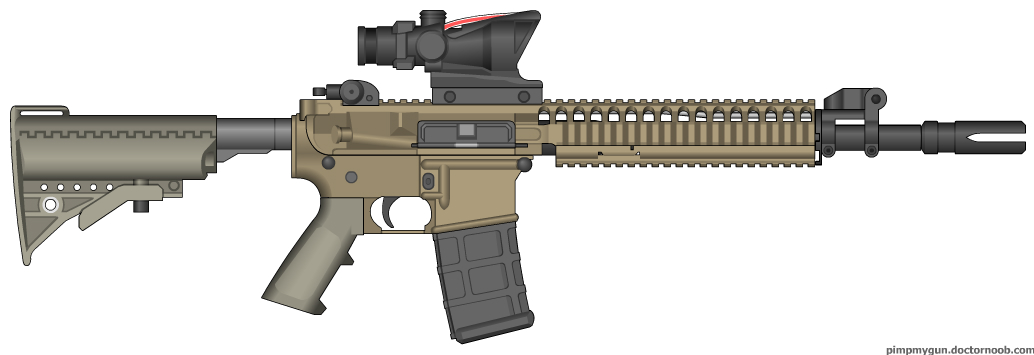 Colt CM901 Modern Warfare 3 (ACOG) by Scarlighter on DeviantArt