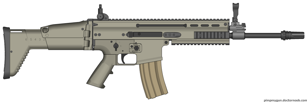 Scar 416 Herstal SCAR16 Standard Assault Rifle by Scarlighter on DeviantArt