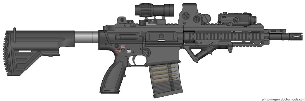 My HK417 Custom Assault/Battle Rifle by Scarlighter on DeviantArt