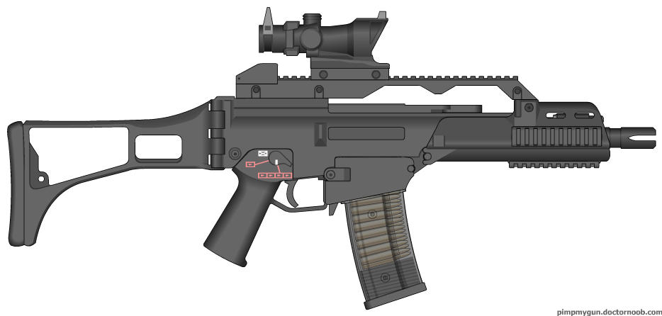 HK G36C Modern Warfare (MW2 ACOG) by Scarlighter on DeviantArt