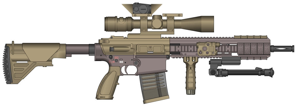 HK G28 Designated Marksman Rifle by Scarlighter on DeviantArt