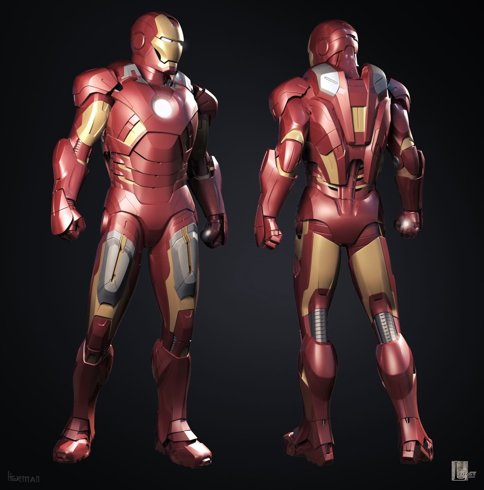 Iron Man Mark VII 3D (Jetpack+Missile Racks) (2)