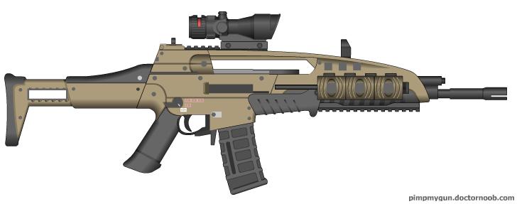 Black Ops 2 M8A1 (Final Version, ACOG Scope)