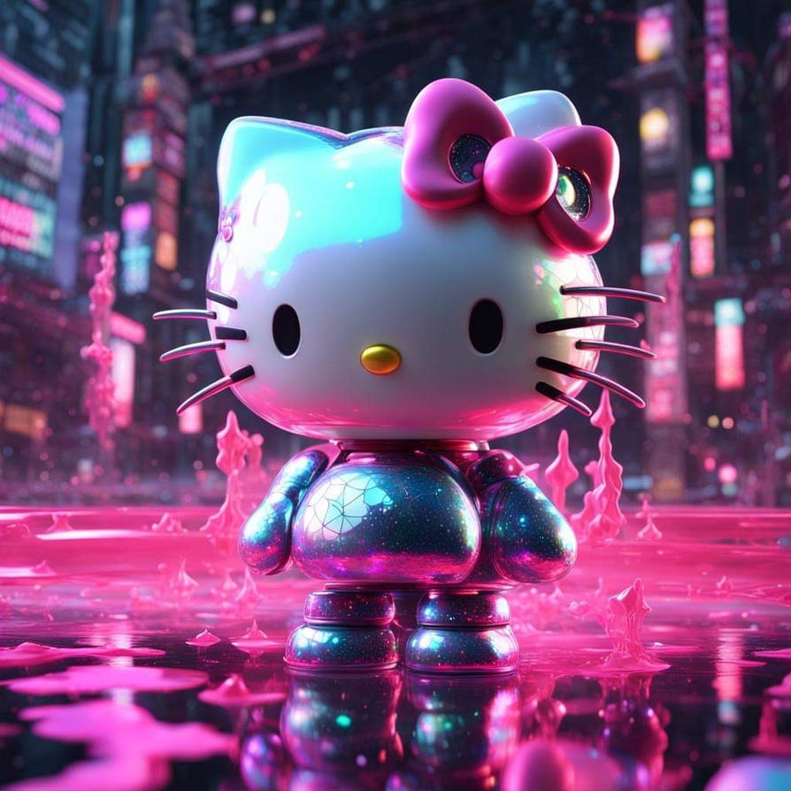 Hello Kitty x Cyberpunk Fondos de pantalla - Hello Kitty Wallpaper