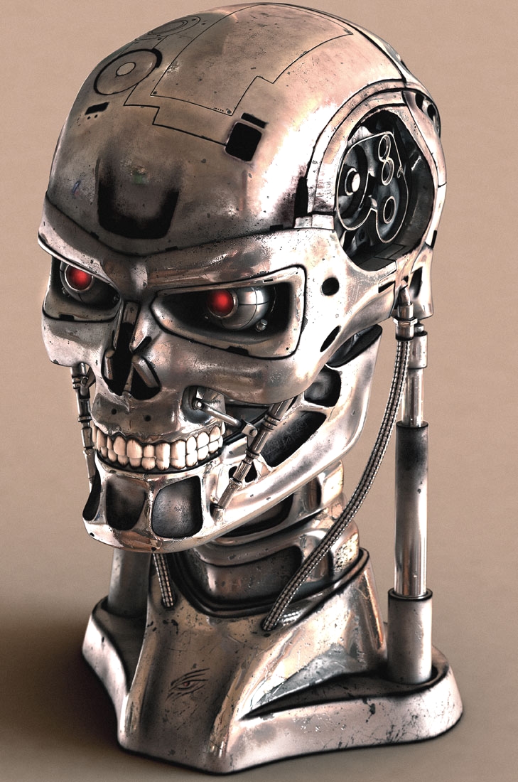 Cyborg Head 01 by mmarti