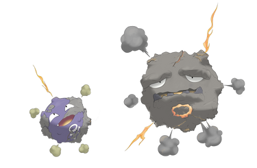 Koffing and Weezing from Alola