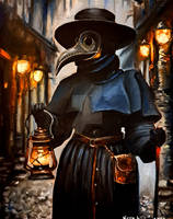Plague Doctor Out on a Stroll