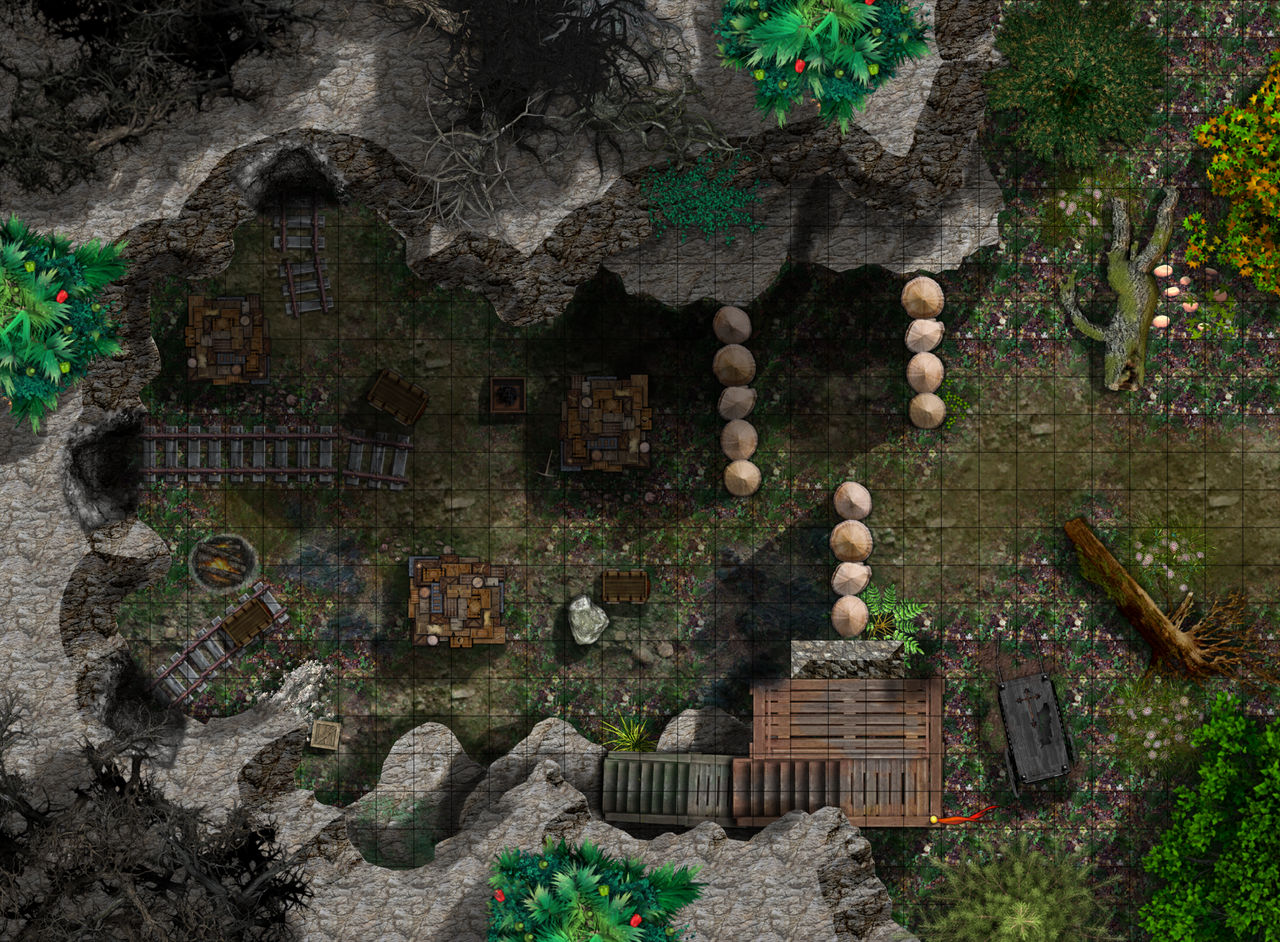 Mine Entrance Battlemap by alecm on DeviantArt