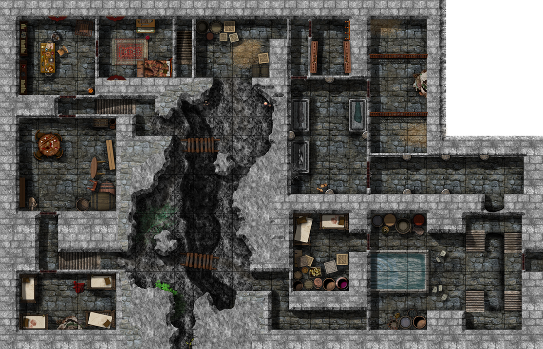 Red Brand Ruffian Map LMoP: Redbrand Hideout by alecm on DeviantArt