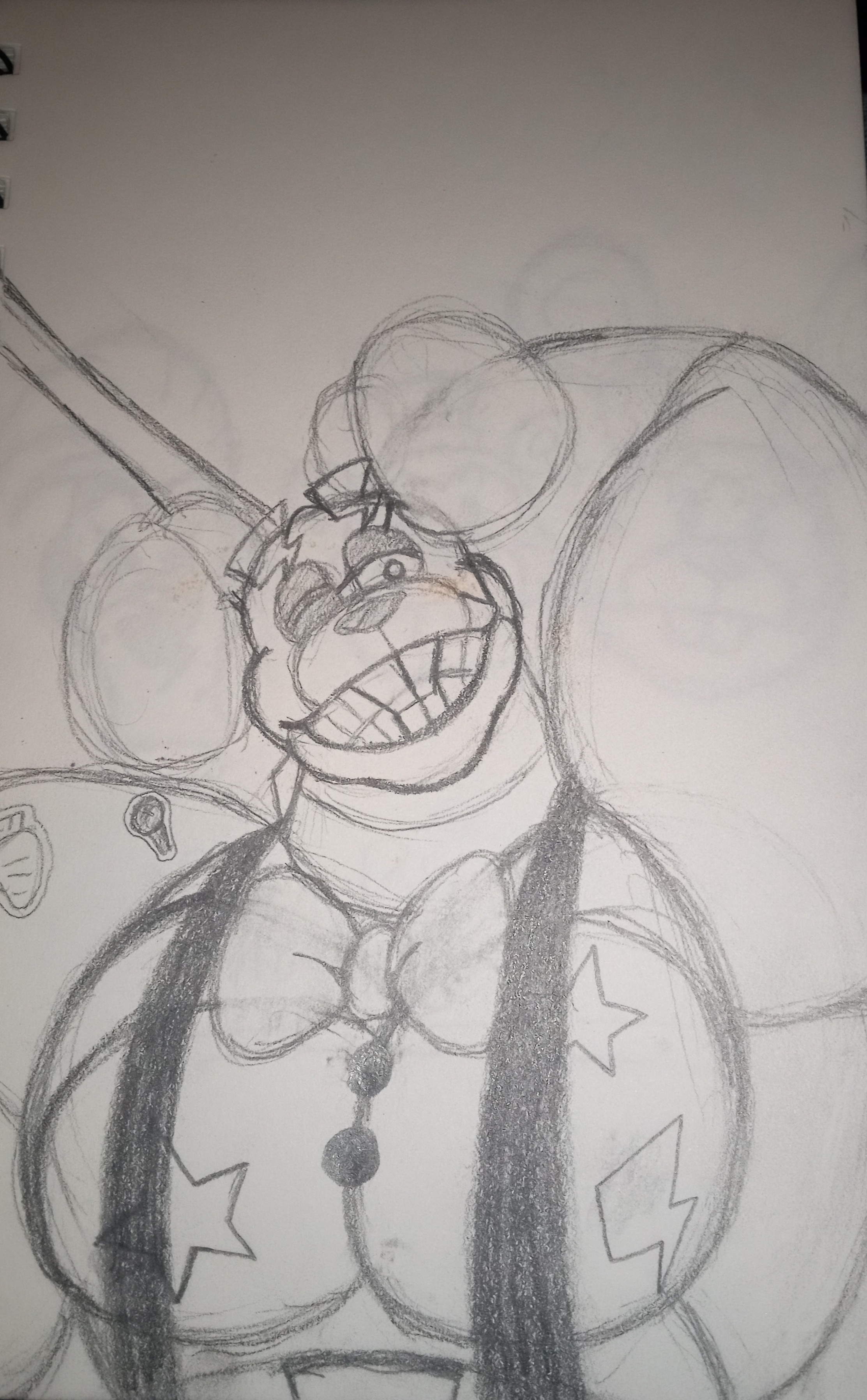 Glam rock Bonnie sketch by ghosty86 on DeviantArt