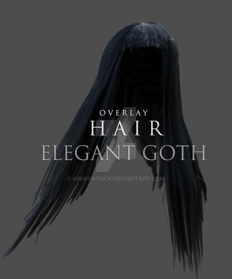 Elegant Goth - Red Hair Overlay by HWWOStock on DeviantArt