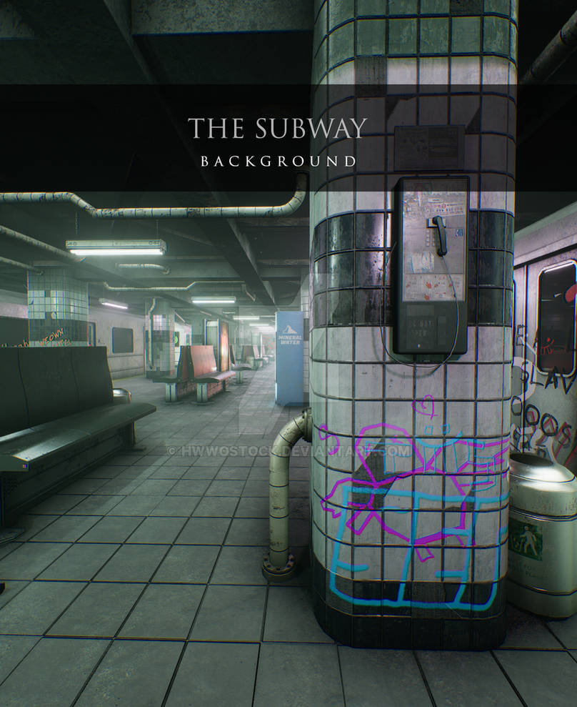 The Subway - Background by HWWOStock on DeviantArt