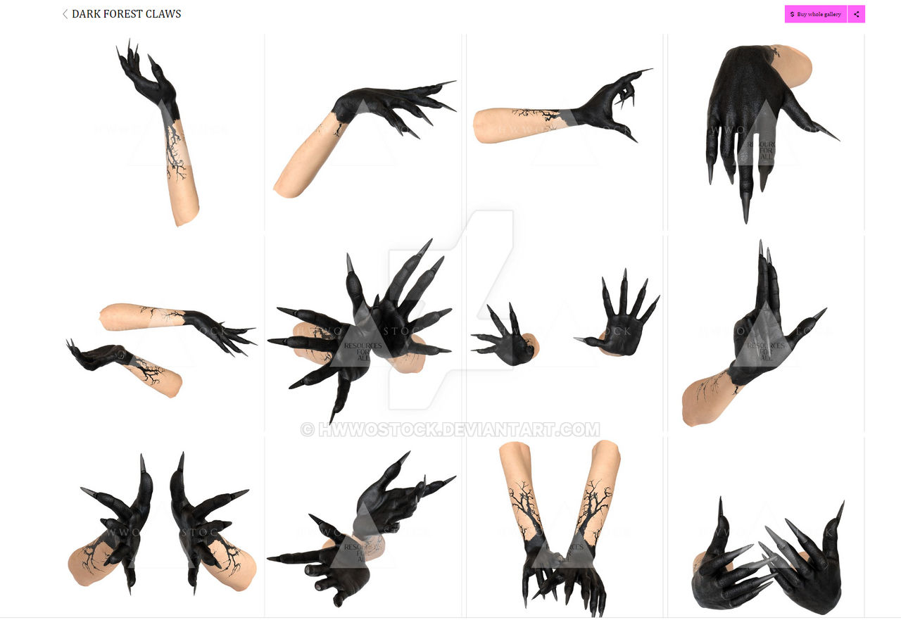 Dark Claws - Overlays by HWWOStock on DeviantArt