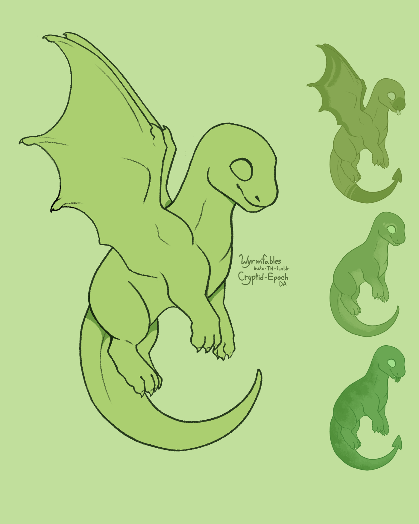 Dragon In Base Simple Dragon Base (Free) by Cryptid-Epoch on DeviantArt