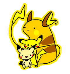 Pichu, Pikachu, Raichu